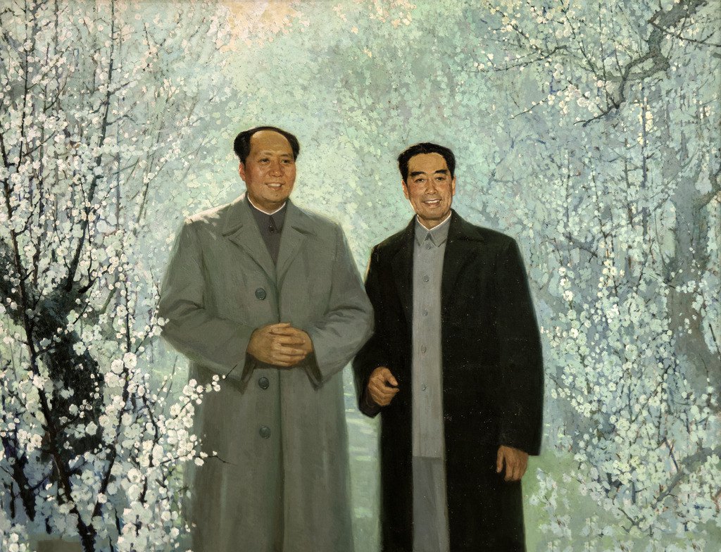 红色国画